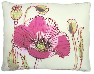 Sketch Poppy Outdoor Pillow - Click to enlarge