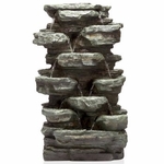Slab Rock Cascading Fountain w/LED Lights