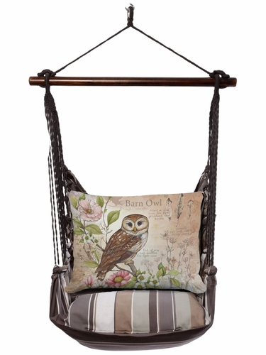 Slate Gray Barn Owl Hammock Chair Swing Set - Click to enlarge