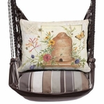 Slate Gray Bee Humble Skep Hammock Chair Swing Set