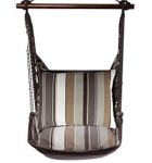 Slate Gray Fabric Hammock Chair Swing Set