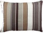 Slate Gray Stripe Outdoor Pillow