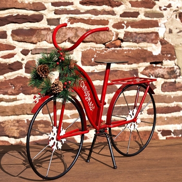 Small Christmas Bicycle Decor - Click to enlarge
