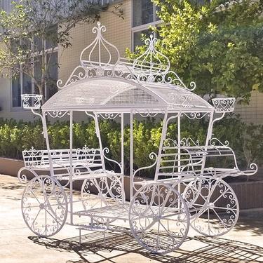 Cinderella Carriage Plant Stand 