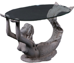Small Mermaid Table - Roman Stone