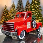 Small Red Truck w/Christmas Tree
