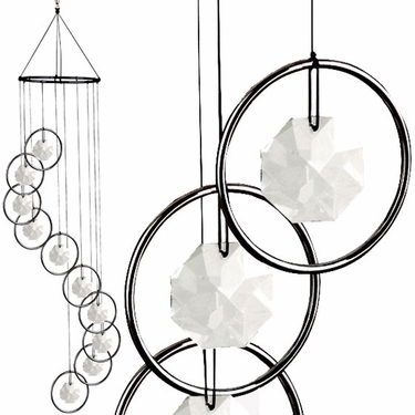 Smoked Rings Spiral Suncatcher - Click to enlarge