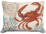 Snappy Crab w/Corals Outdoor Pillow Snappy Crab w/Corals Outdoor Pillow