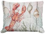 Snappy Lobster w/Seashells Outdoor Pillow Snappy Lobster w/Seashells Outdoor Pillow