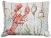 Snappy Lobster w/Seashells Outdoor Pillow