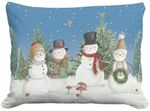 Snowmen Party Outdoor Pillow