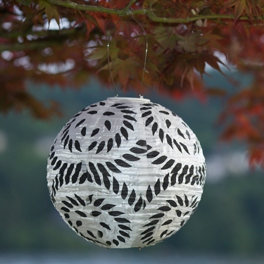 Soji Solar Lantern - Black & White - Click to enlarge