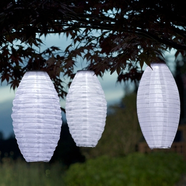 Soji Solar Lantern Pod - Solid White - Click to enlarge