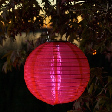 Soji Solar Lantern - Red - Click to enlarge