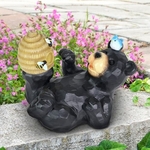 Solar Bear w/Bee Hive Statue Solar Bear w/Bee Hive Statue