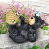 Solar Bear w/Bee Hive Statue