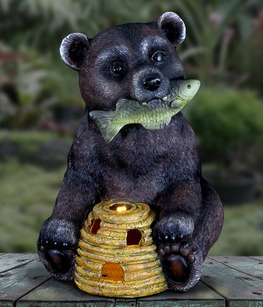 Solar Bear with Fish & Beehive - Click to enlarge