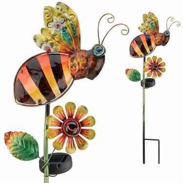 Solar Bee Garden Stake - Click to enlarge
