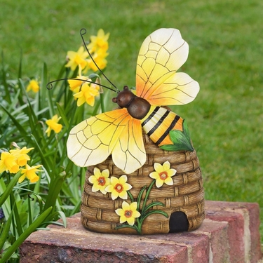 Solar Bee Hive Statuary - Click to enlarge