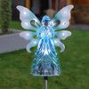 Solar Blue Angel Garden Stake