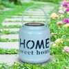 Solar Blue Home Metal Lantern