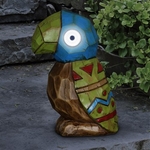 Solar Blue Tiki Parrot Statue Solar Blue Tiki Parrot Statue