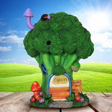 Solar Broccoli House only $36.50 at Garden Fun