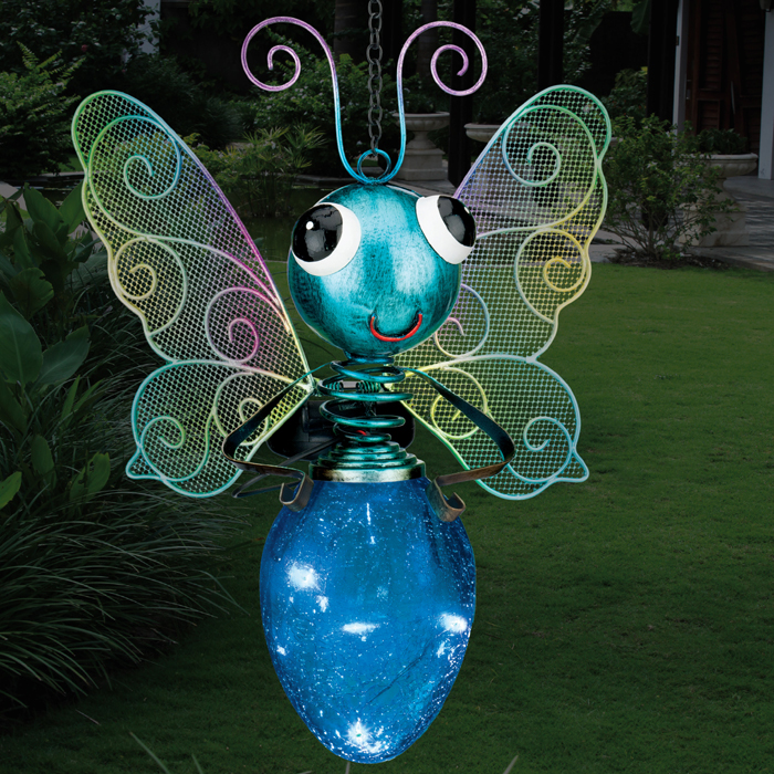 Solar Butterfly Lantern - Blue only $44.99 at Garden Fun
