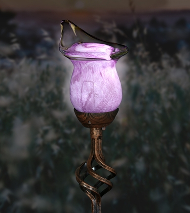 Solar Cala Lily Garden Stake - Purple - Click to enlarge