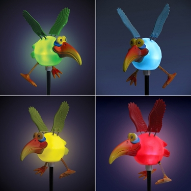 Solar Dodo Bird Garden Stakes (Set of 4) - Click to enlarge