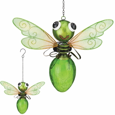 Solar Dragonfly Lantern - Green - Click to enlarge