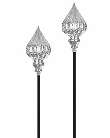 Solar Drop Point Stakes (Set of 2) - White - Click to enlarge