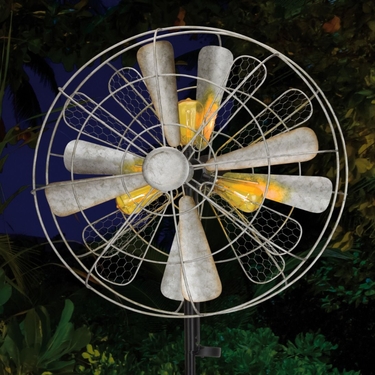 Solar Edison Bulb Wind Spinner - Click to enlarge