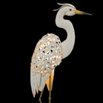 Solar Egret Bird Stake