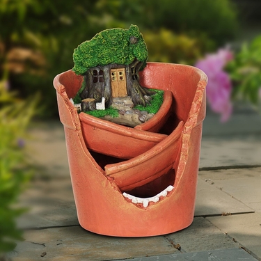 Solar Fairy Succulent Planter - Click to enlarge