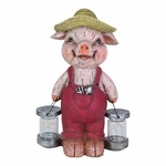 Solar Farmhouse Firefly Pig Statue Solar Farmhouse Firefly Pig Statue