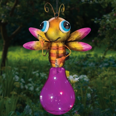 Solar Firefly Lantern - Pink - Click to enlarge