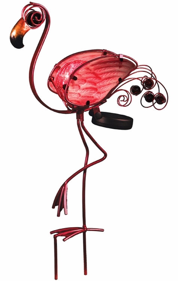 Solar Flamingo Garden Stake