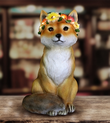Solar Flower Crown Critter - Fox - Click to enlarge