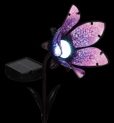 Solar Flower Spot Light - Purple - Click to enlarge