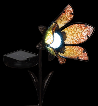 Solar Flower Spot Light - Yellow - Click to enlarge