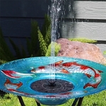 Solar Fountain/Birdbath & Stand - Koi Fish