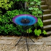 Solar Fountain/Birdbath & Stand - Purple Life