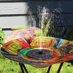 Solar Fountain/Birdbath & Stand - Sedona Spirit