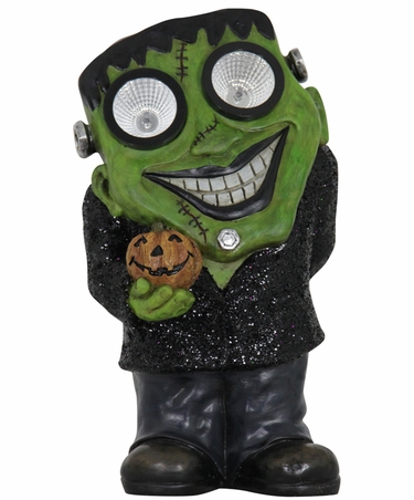 Solar Frankenstein Statue w/LED Eyes - Click to enlarge