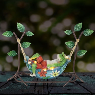 Solar Frog in Hammock - Click to enlarge