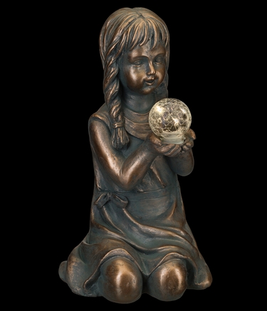 Solar Girl Garden Statue - Click to enlarge