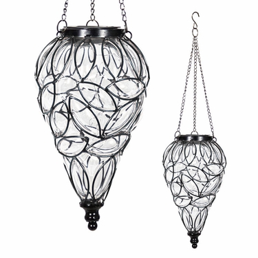 Solar Glass Tear Lantern - Clear - Click to enlarge