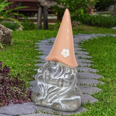 Solar Gnamaste Gnome Peach Hat - Click to enlarge