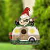 Solar Gnome Camper Bird House